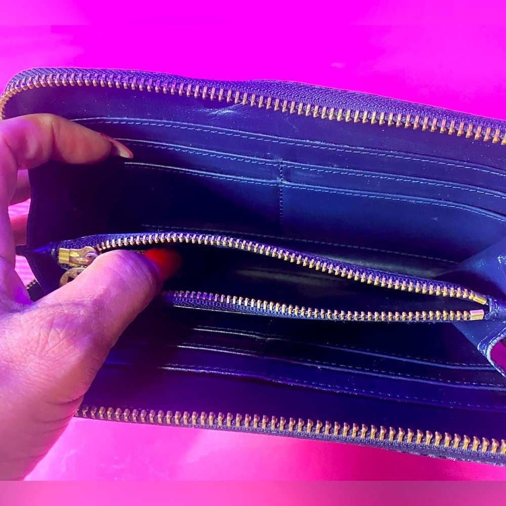 Tory Burch Python Snakeskin Leather Full Zip Cont… - image 5